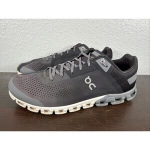 On Running Sneakers Mens 10.5 Cloudflow Black Asphalt Helion Athletic 35.99238